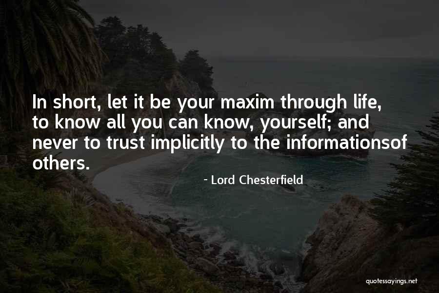 Worne Quotes By Lord Chesterfield Worne Quotes By Lord Chesterfield