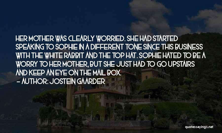 Worried Mother Quotes By Jostein Gaarder