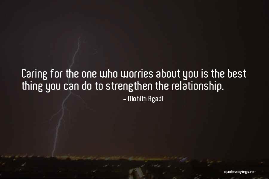 Worries About Love Quotes By Mohith Agadi