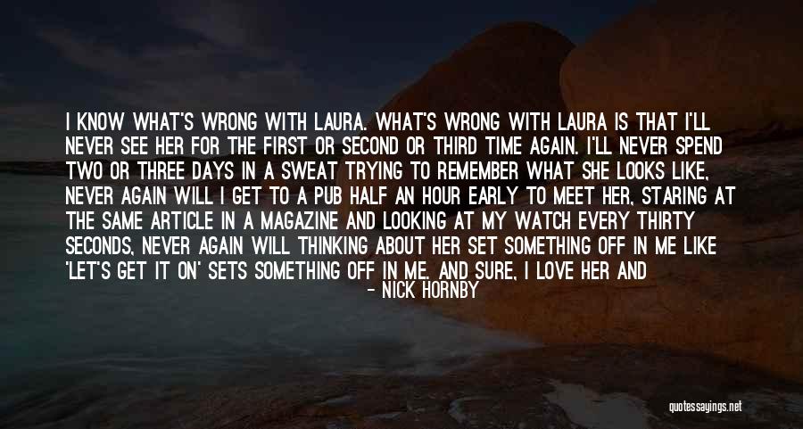 Worries About Love Quotes By Nick Hornby
