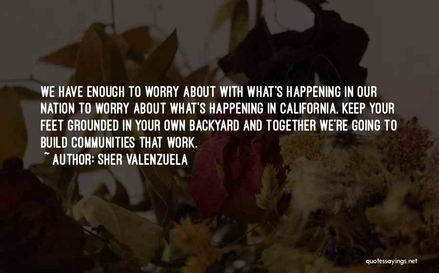 Worry About Your Own Backyard Quotes By Sher Valenzuela