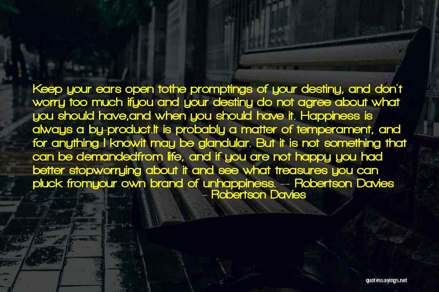Worry About Your Own Life Quotes By Robertson Davies Worry About Your Own Life Quotes By Robertson Davies