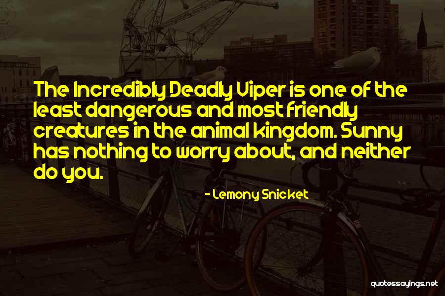 Worry Is Dangerous Quotes By Lemony Snicket