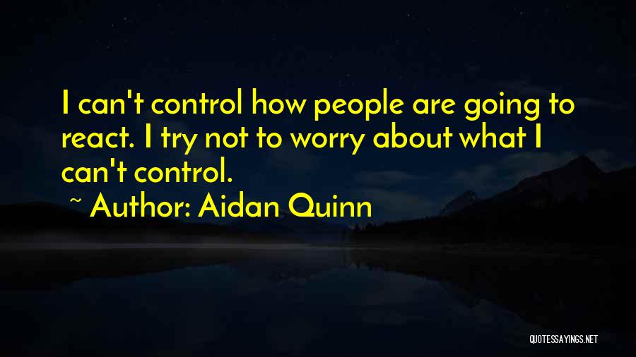 Worry Not Quotes By Aidan Quinn
