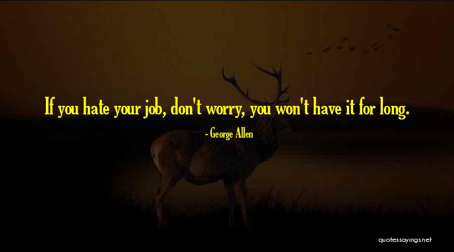 Worry Quotes By George Allen