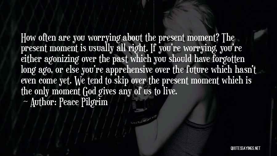 Worrying About The Future Quotes By Peace Pilgrim
