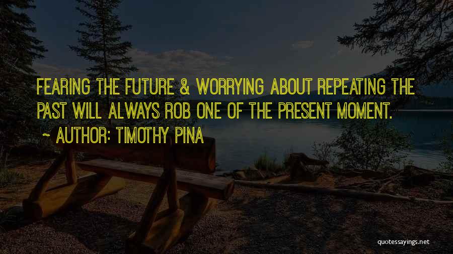 Worrying About The Future Quotes By Timothy Pina