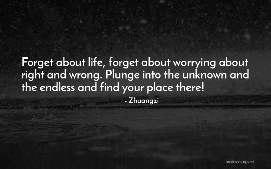 Worrying About The Wrong Things Quotes By Zhuangzi