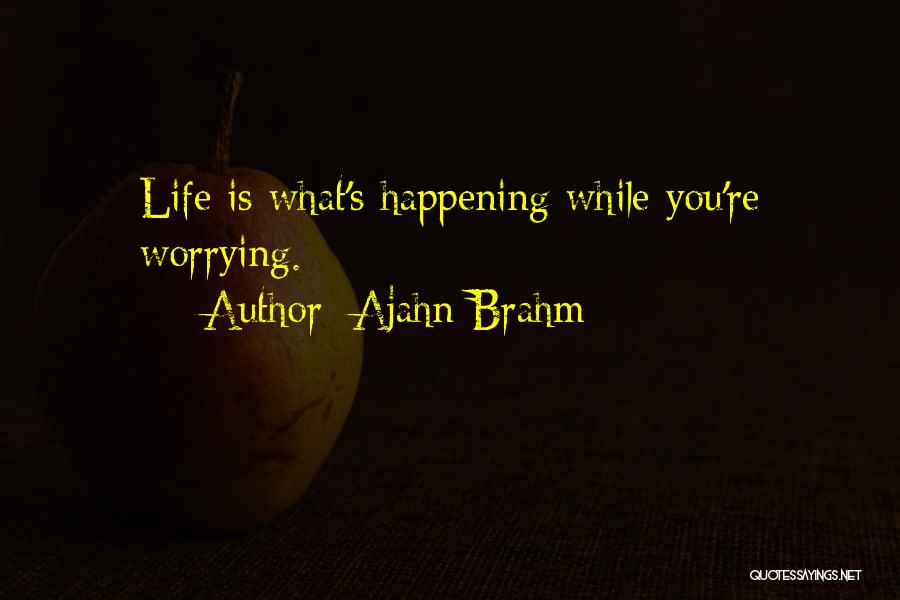 Worrying Quotes By Ajahn Brahm