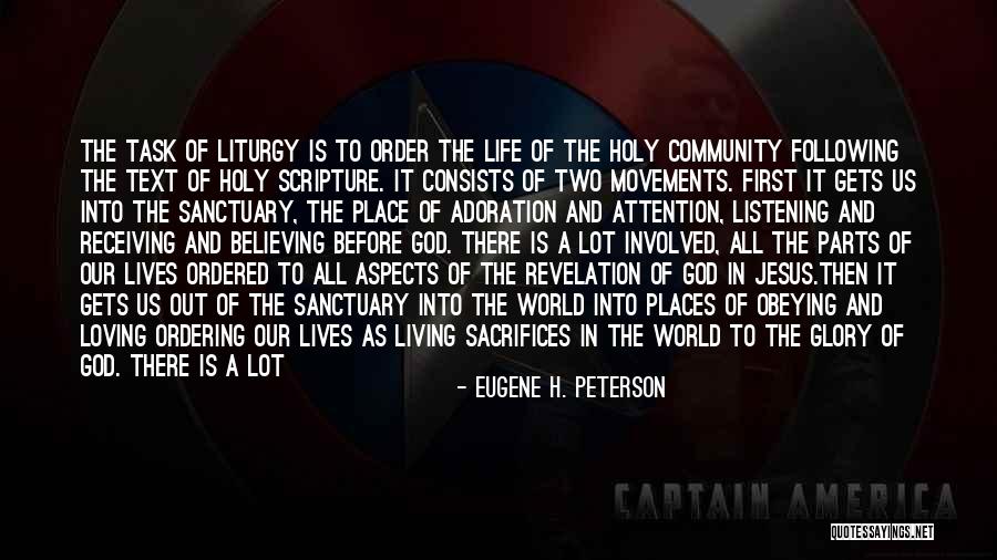 Worship Jesus Quotes By Eugene H. Peterson Worship Jesus Quotes By Eugene H. Peterson