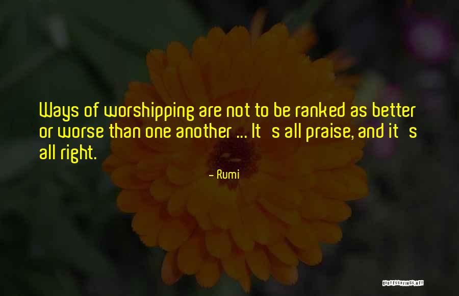 Worshipping Quotes By Rumi