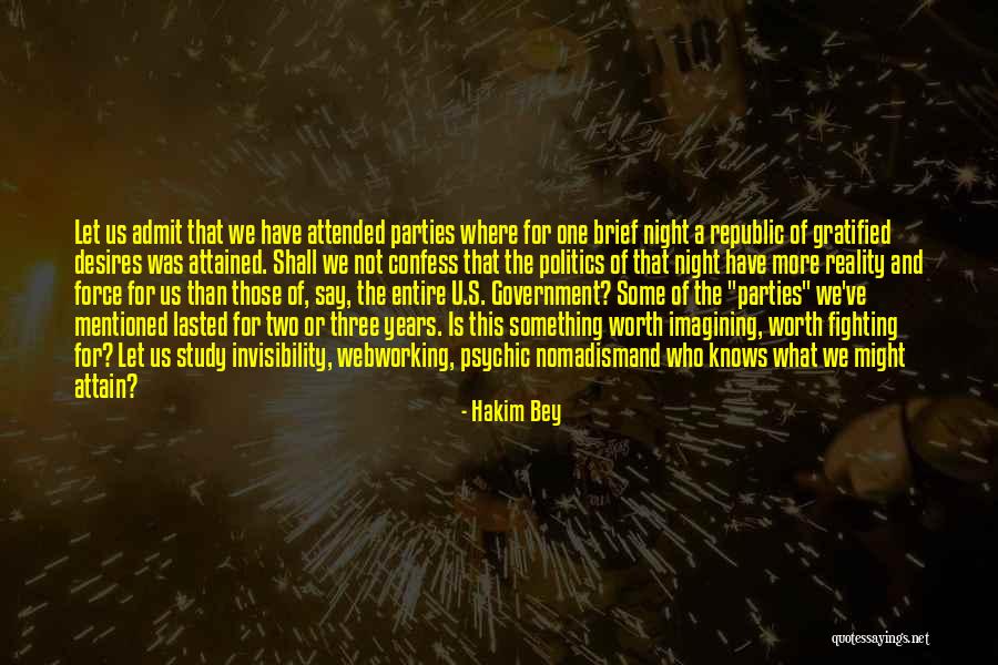 Worth Fighting For Quotes By Hakim Bey