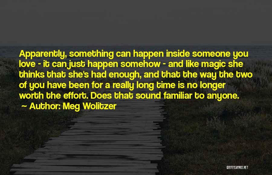 Worth Someone's Time Quotes By Meg Wolitzer