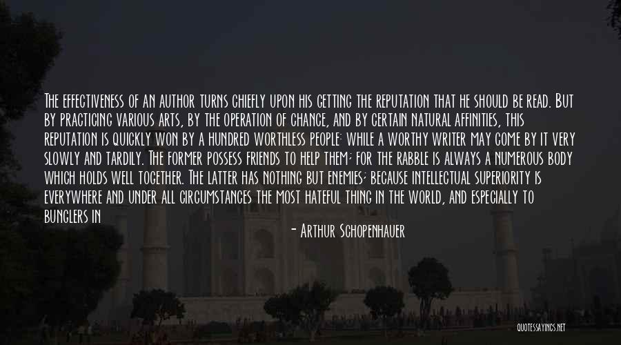 Worthless Man Quotes By Arthur Schopenhauer