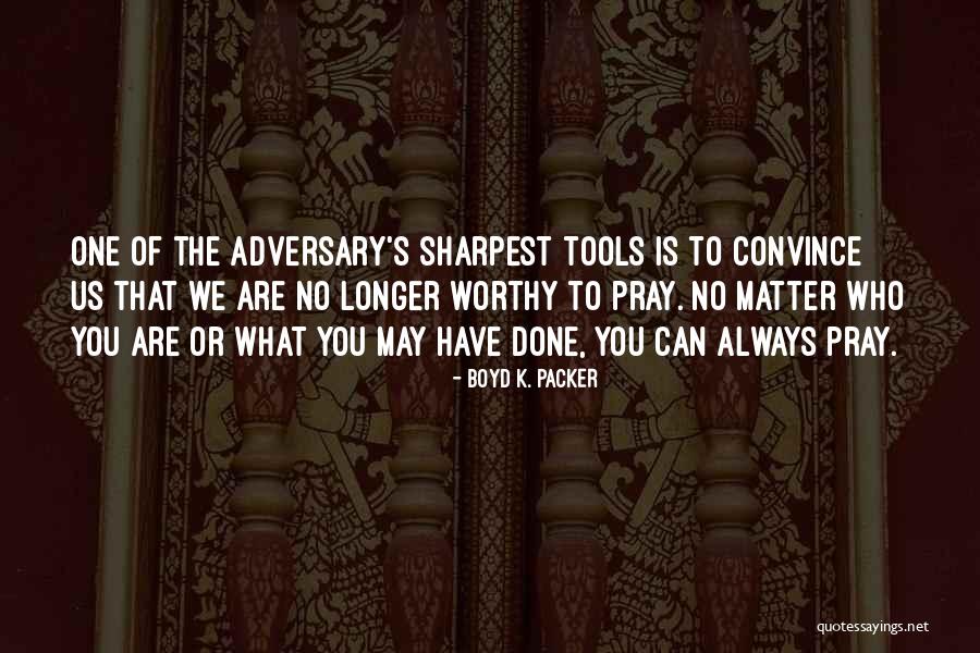 Worthy Adversary Quotes By Boyd K. Packer