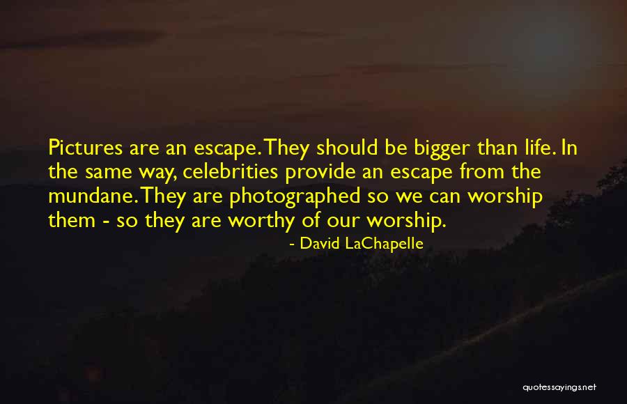 Worthy Of Life Quotes By David LaChapelle