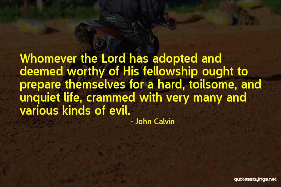 Worthy Of Life Quotes By John Calvin