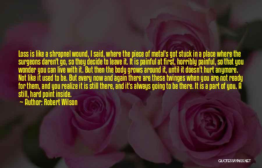 Wound Douleur Suffer Hurt Quotes By Robert Wilson