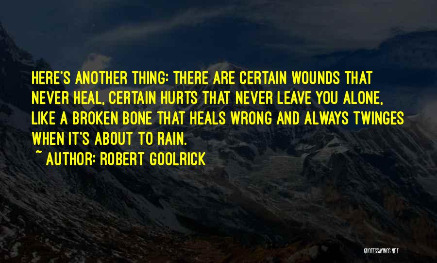 Wounds That Never Heal Quotes By Robert Goolrick