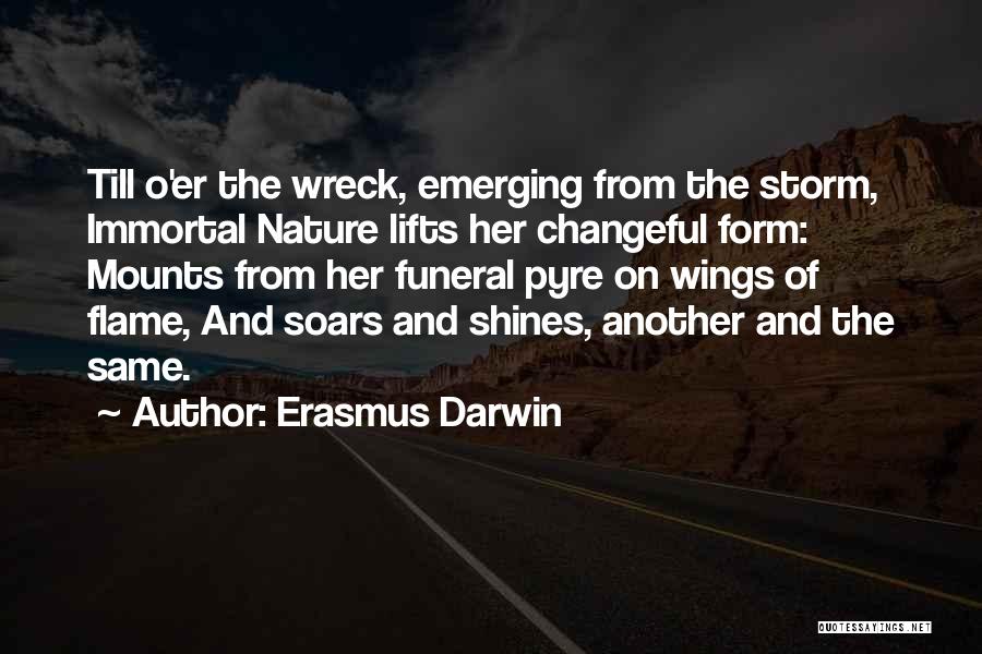 Wreck Quotes By Erasmus Darwin