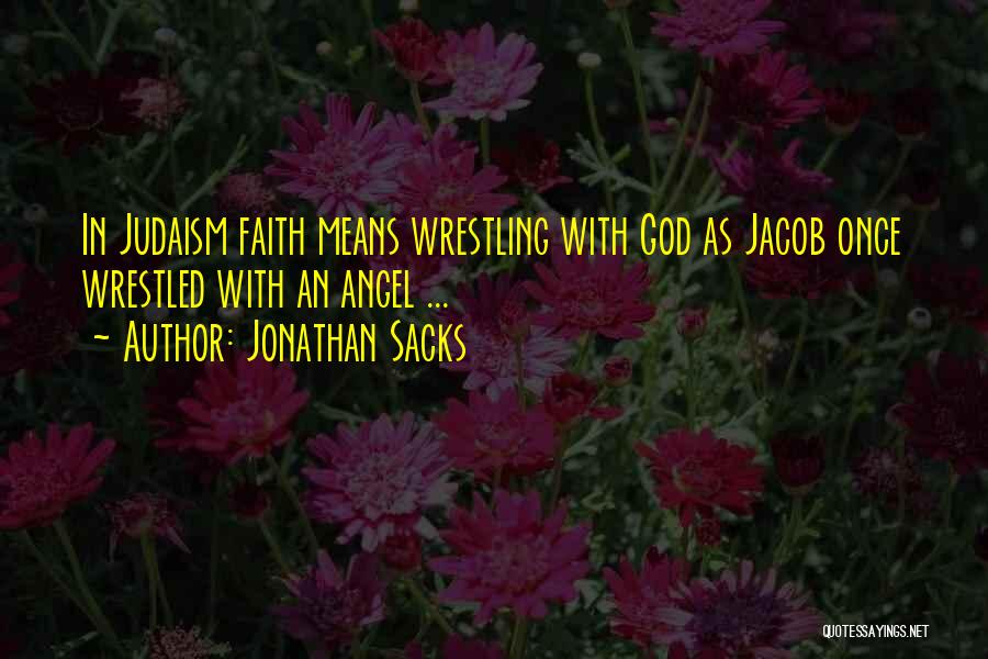 Wrestled Quotes By Jonathan Sacks