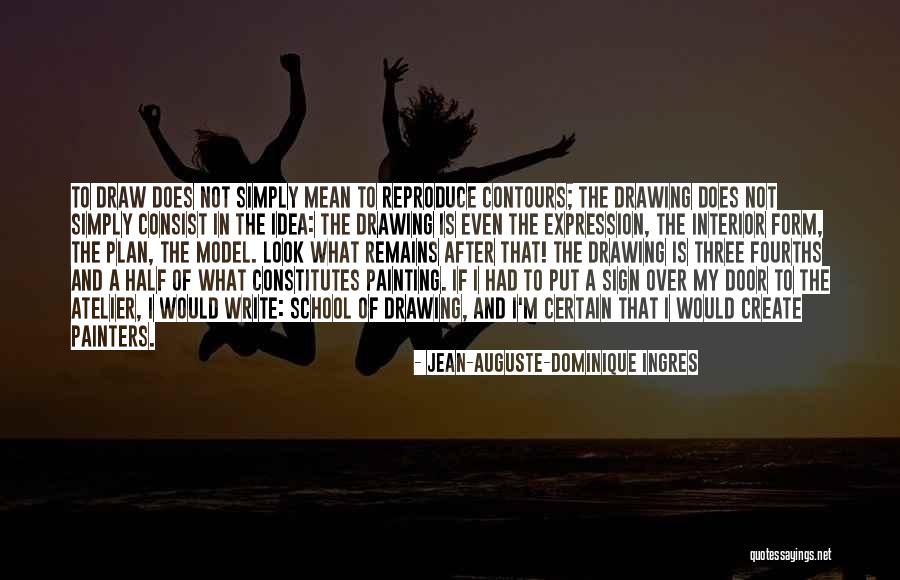 Write And Draw Quotes By Jean-Auguste-Dominique Ingres Write And Draw Quotes By Jean-Auguste-Dominique Ingres