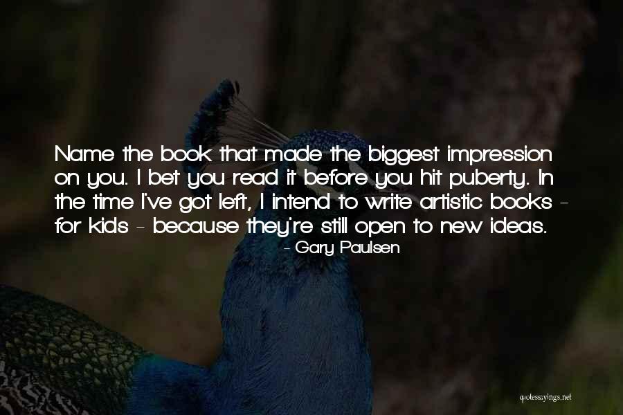 Write Name In Quotes By Gary Paulsen