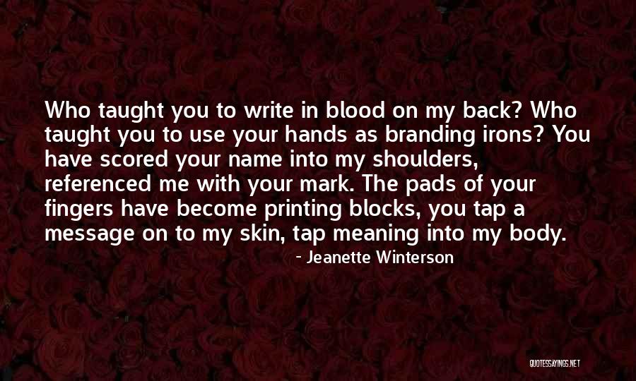 Write Name In Quotes By Jeanette Winterson