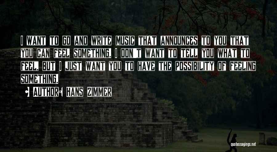 Write Quotes By Hans Zimmer