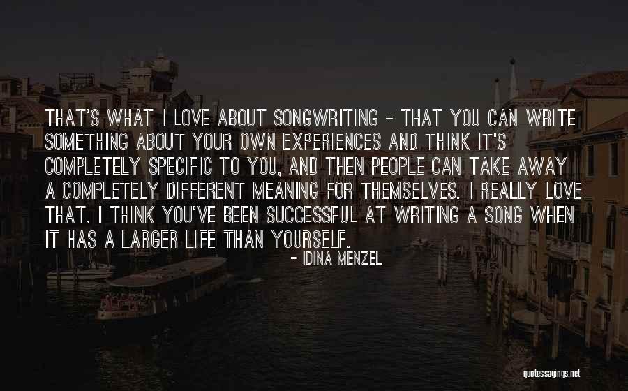 Write Something About Yourself Quotes By Idina Menzel Write Something About Yourself Quotes By Idina Menzel
