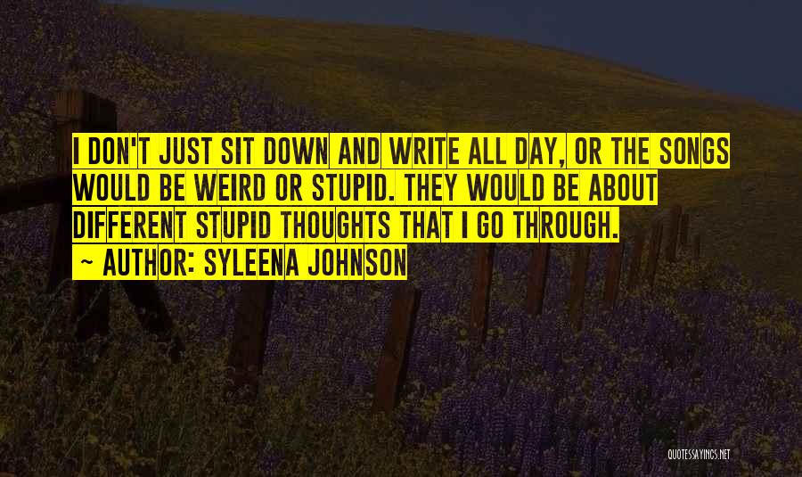 Write Something About Yourself Quotes By Syleena Johnson