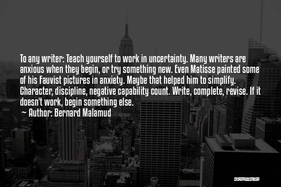 Write Something Yourself Quotes By Bernard Malamud