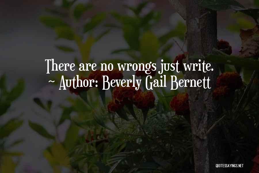 Write Your Wrongs Quotes By Beverly Gail Bernett