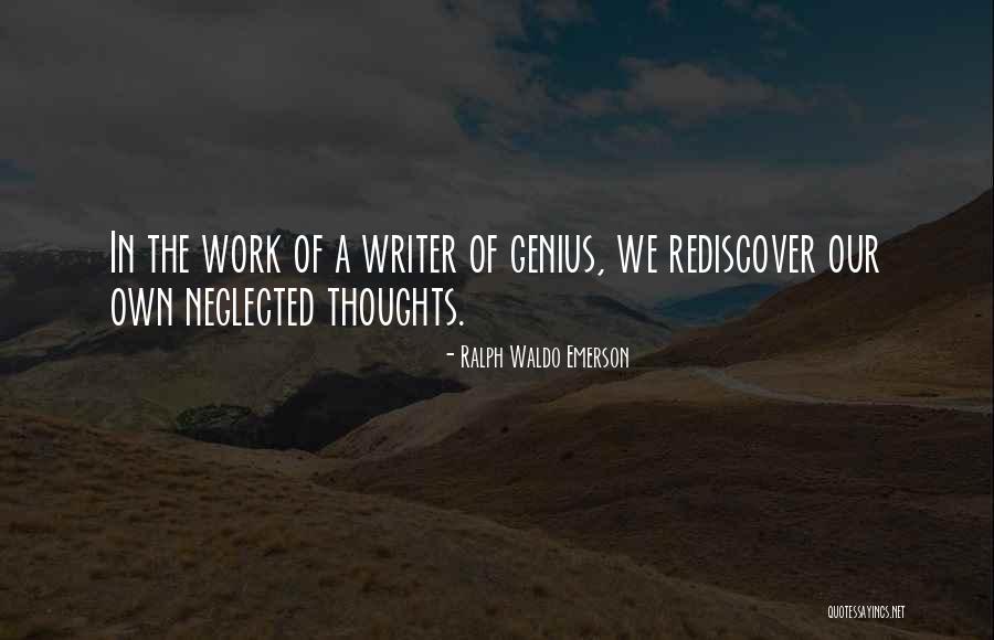 Writer Thoughts Quotes By Ralph Waldo Emerson Writer Thoughts Quotes By Ralph Waldo Emerson