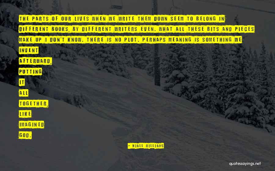 Writers And Life Quotes By Niall Williams Writers And Life Quotes By Niall Williams