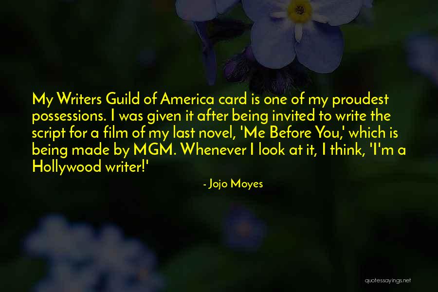 Writers Guild Quotes By Jojo Moyes Writers Guild Quotes By Jojo Moyes