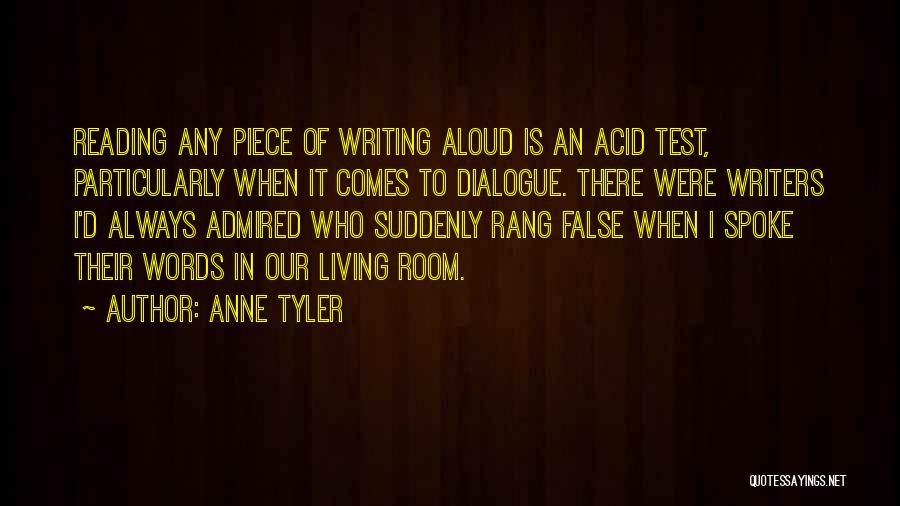 Writers Reading Quotes By Anne Tyler