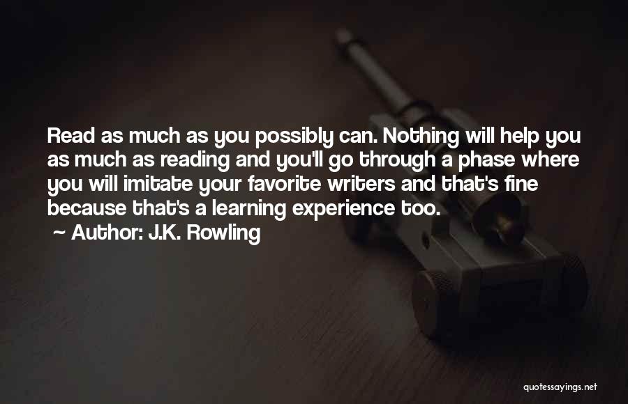 Writers Reading Quotes By J.K. Rowling
