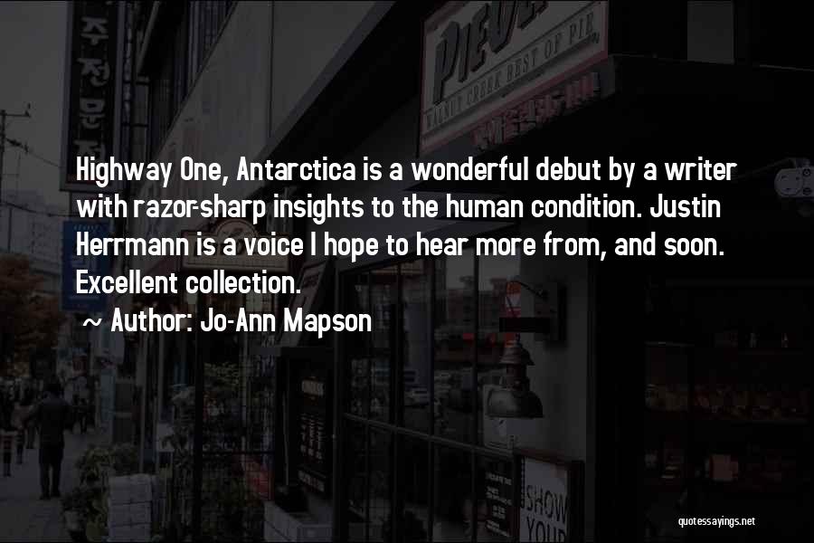 Writer's Voice Quotes By Jo-Ann Mapson