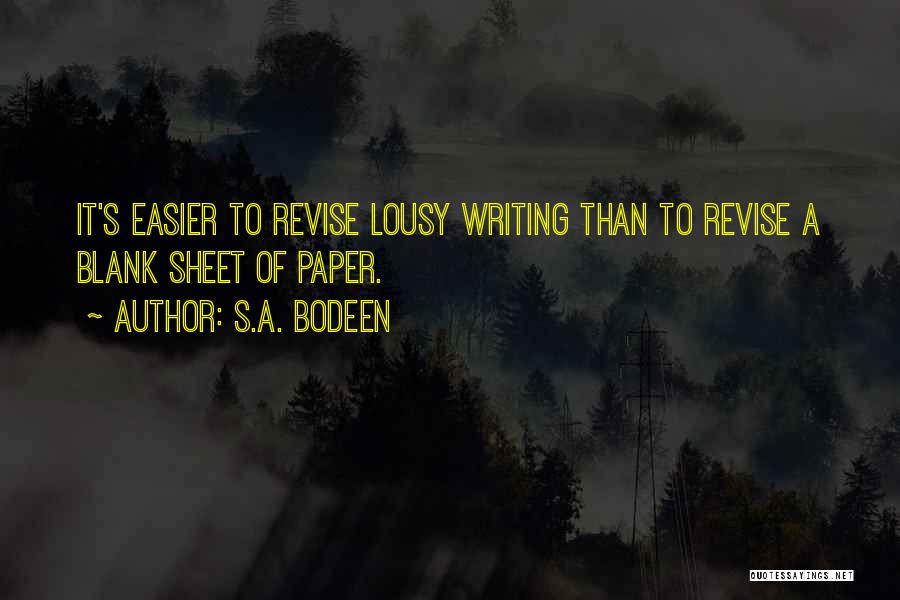 Writing A Book Of Inspirational Quotes By S.A. Bodeen