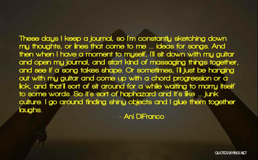 Writing A Journal Quotes By Ani DiFranco