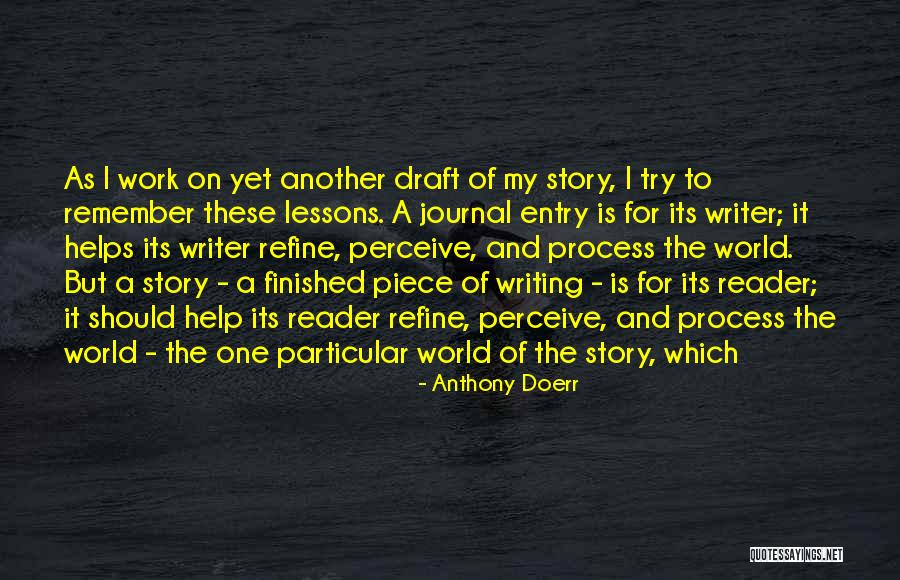 Writing A Journal Quotes By Anthony Doerr