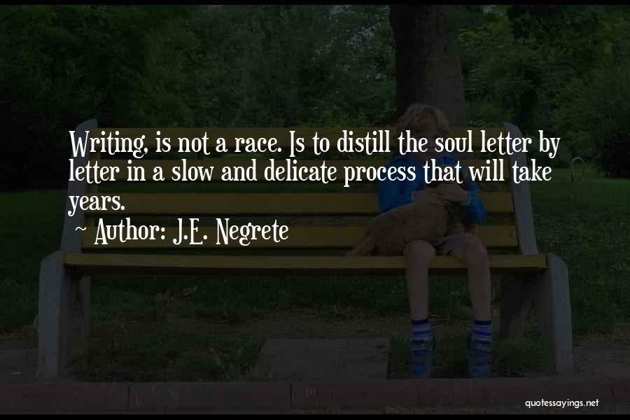 Writing A Letter Quotes By J.E. Negrete