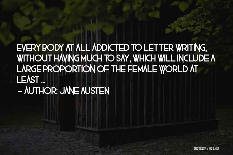 Writing A Letter Quotes By Jane Austen