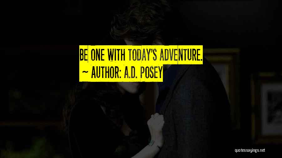 Writing Adventure Quotes By A.D. Posey