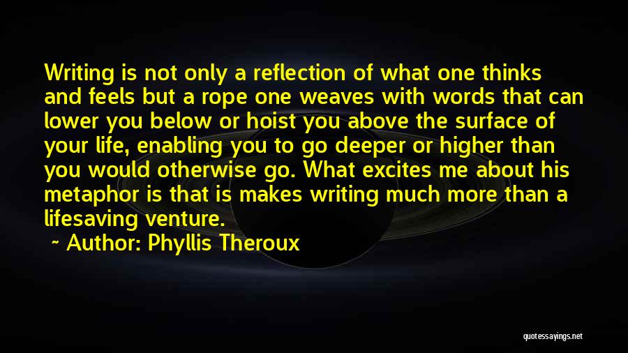 Writing Adventure Quotes By Phyllis Theroux