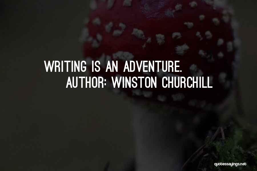 Writing Adventure Quotes By Winston Churchill