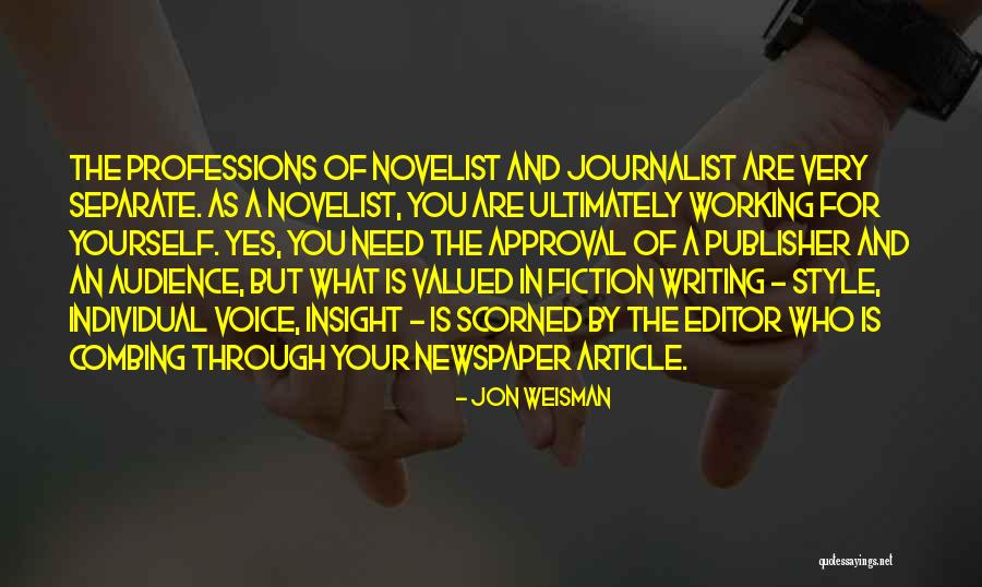 Writing An Article Quotes By Jon Weisman