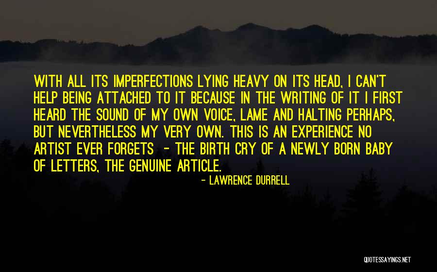 Writing An Article Quotes By Lawrence Durrell