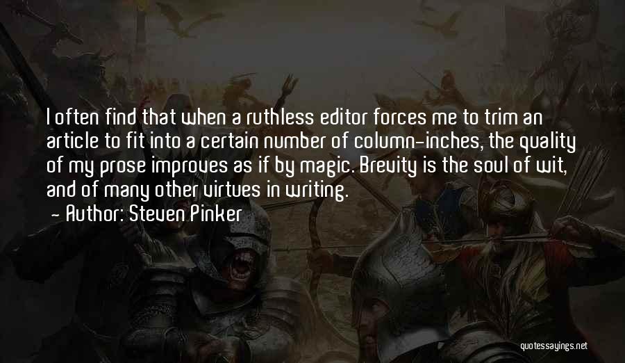 Writing An Article Quotes By Steven Pinker